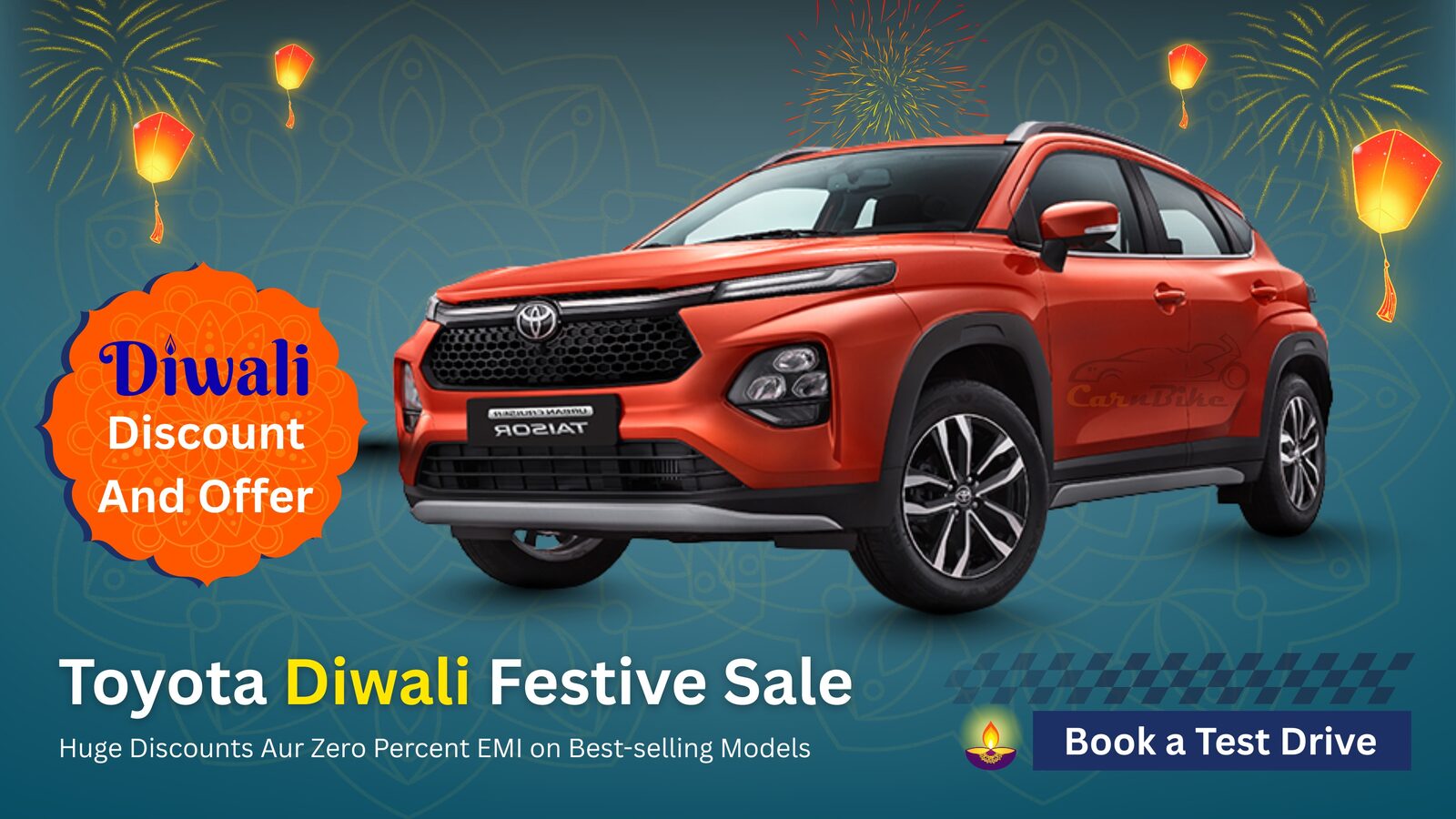 Title: Toyota Diwali Festive Sale: Huge Discounts Aur Zero Percent EMI on Best-selling Models