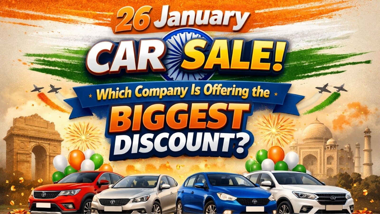 26 January Car Sale: Which Company Is Offering the Biggest Discount?