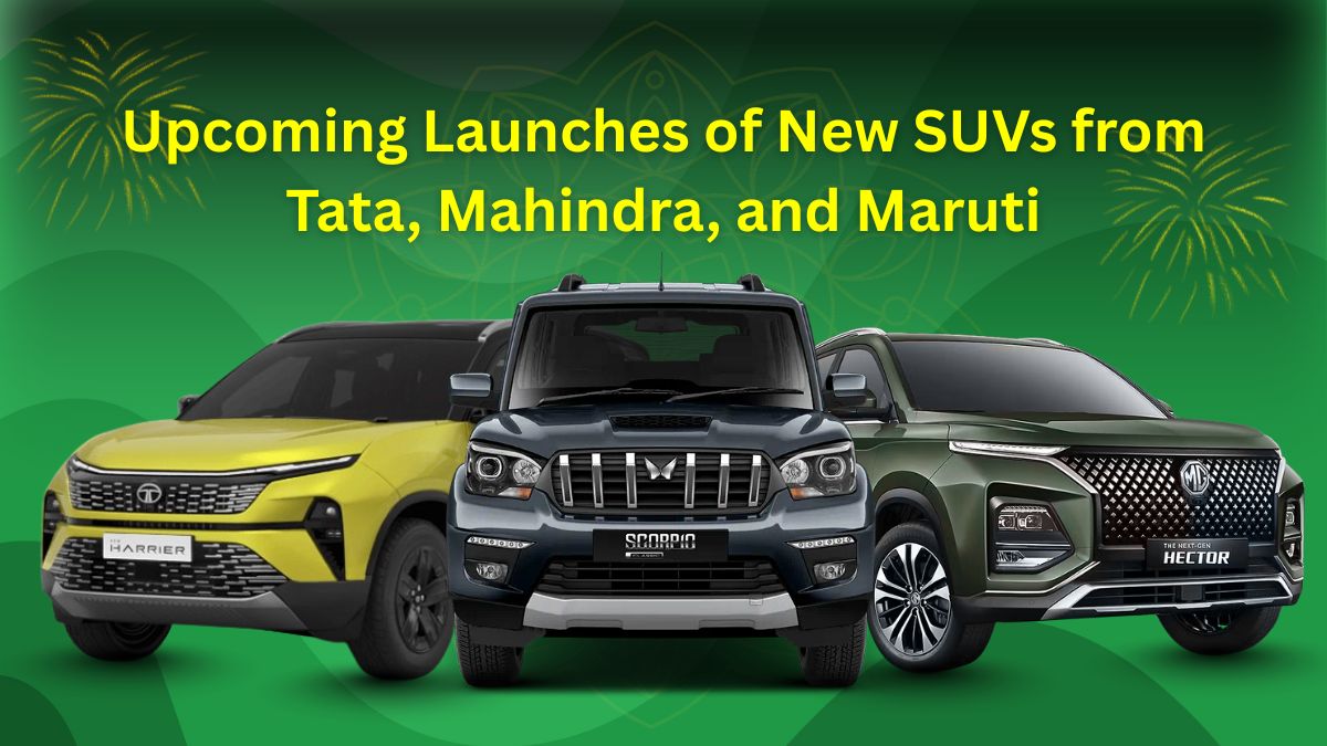 Upcoming Launches of New SUVs from Tata, Mahindra, and Maruti