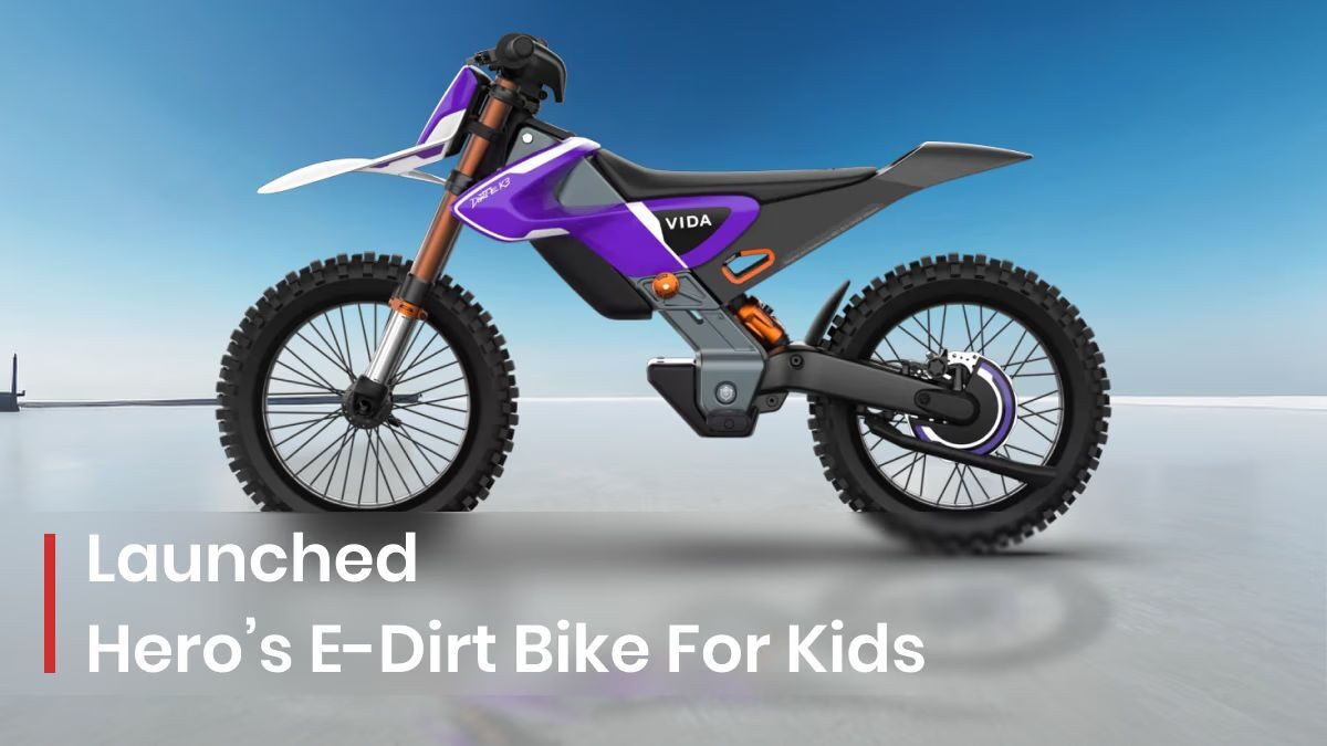 Hero Vida Launches Electric Dirt Bike for Children — Vida Dirt.E K3